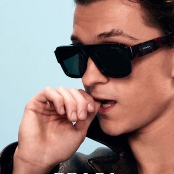 Prada Men Sunglasses Black Dark Grey Pilot PR22YS 1AB5S0 BRAND NEW - Picture 13 of 13